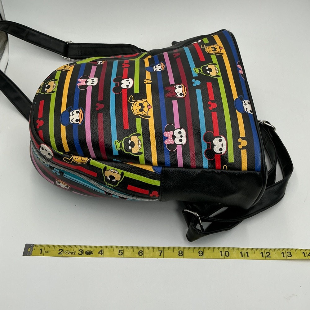 Disney Funko Pop Mickey Friends Rainbow Stripe Emoji Mini Backpack Minnie Charm - Picture 6 of 9